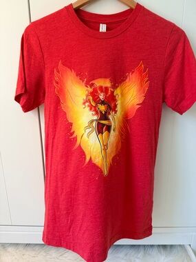 Marvel Phoenix Graphic Tee – X-Men Dark Phoenix – Bella Canvas – Size Small